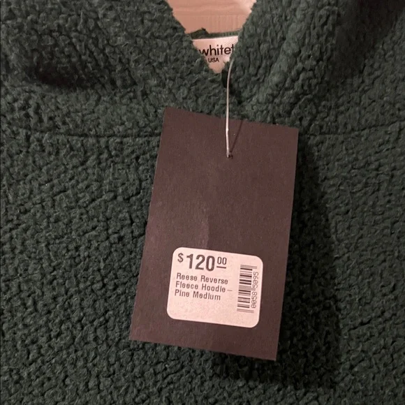 perfectwhitetee Reese reverse fleece hoodie- Color Pine - Picture 2 of 2